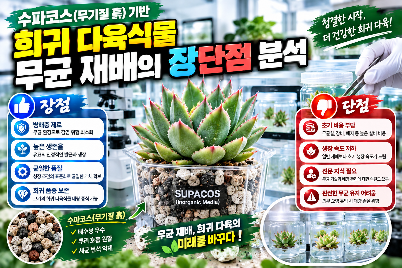 희귀다육식물 무균재배의 장단점분석에 대한 썸네일