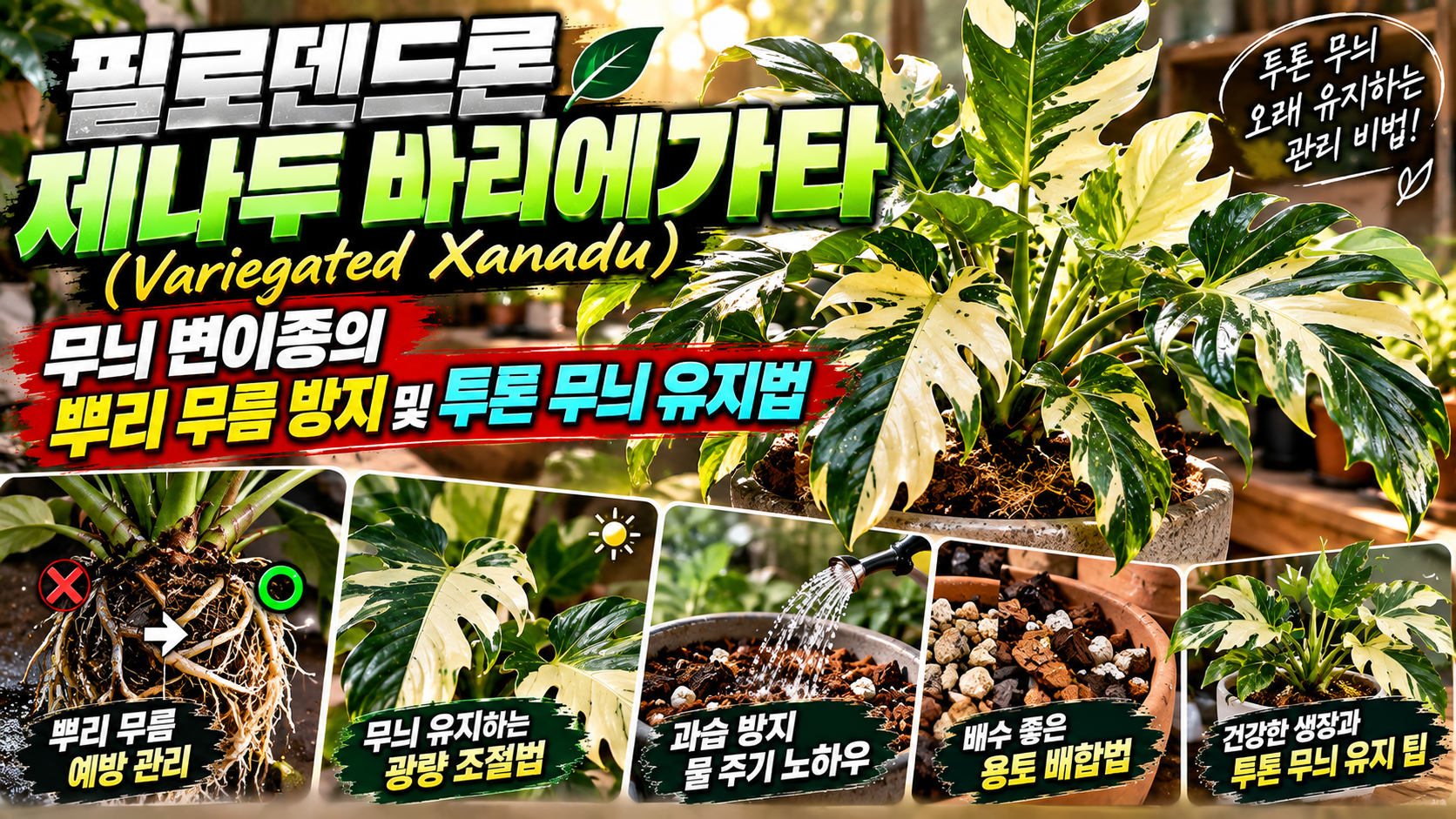 필로덴드론 제나두 바리에가타에 대한 썸네일